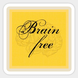 Brain free Sticker